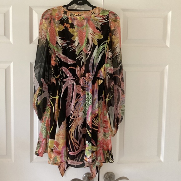 Camilla Short Wrap Tie Dress 🌙Lady Of The Moon🌙 Surplice or Front Tie NWOT - Picture 10 of 15